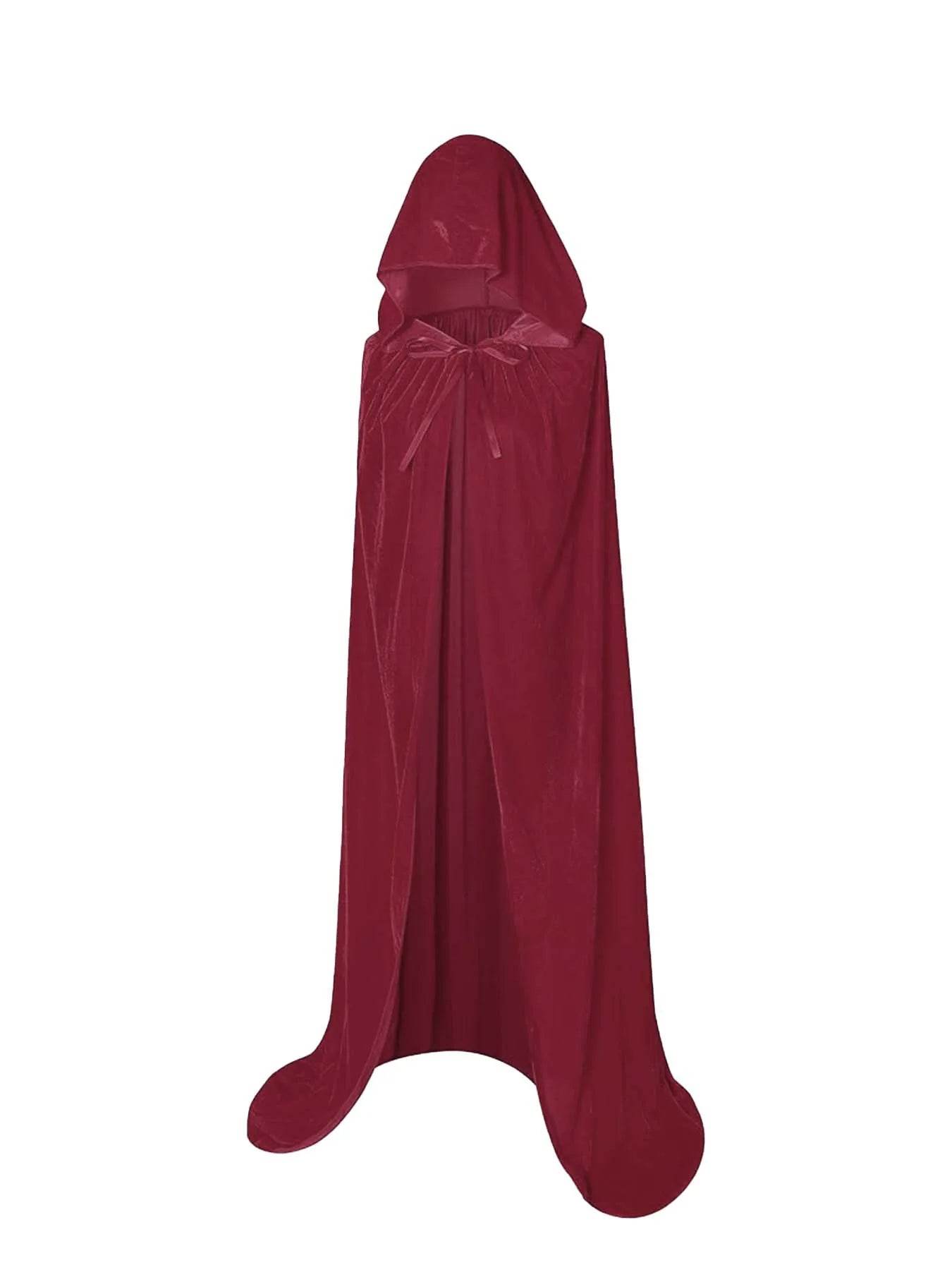Premium Grim Reaper Cloak Velvet Long Hooded Unisex Cosplay - ToylandEU