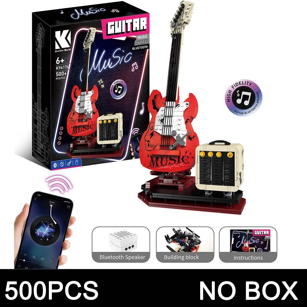 Premium Guitar Building Blocks Toy Bluetooth For Kids - ToylandEU