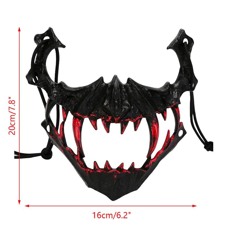 Premium Halloween Mask Half Face Dragon God Cosplay - ToylandEU