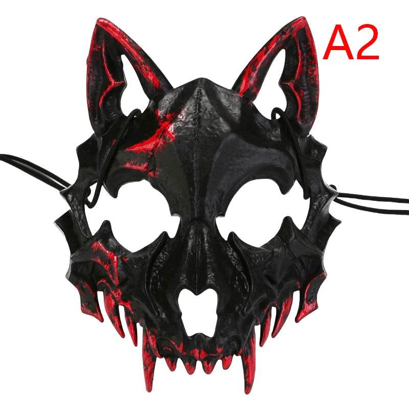 Premium Halloween Mask Half Face Dragon God Cosplay - ToylandEU