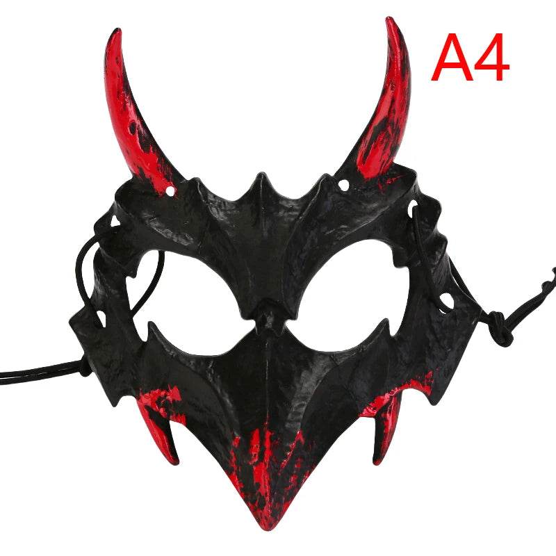 Premium Halloween Mask Half Face Dragon God Cosplay - ToylandEU