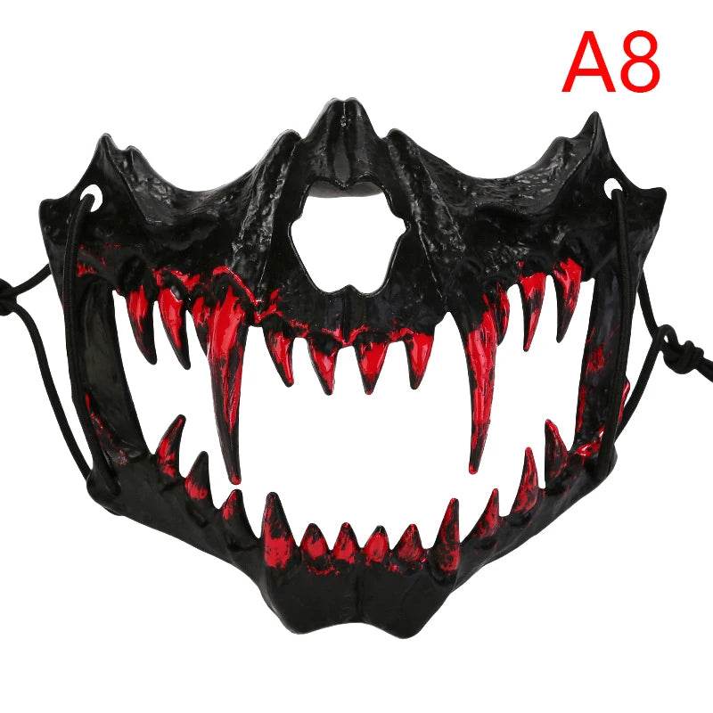 Premium Halloween Mask Half Face Dragon God Cosplay - ToylandEU