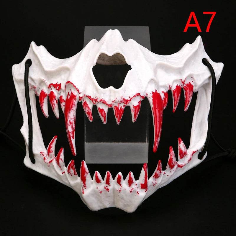 Premium Halloween Mask Half Face Dragon God Cosplay - ToylandEU