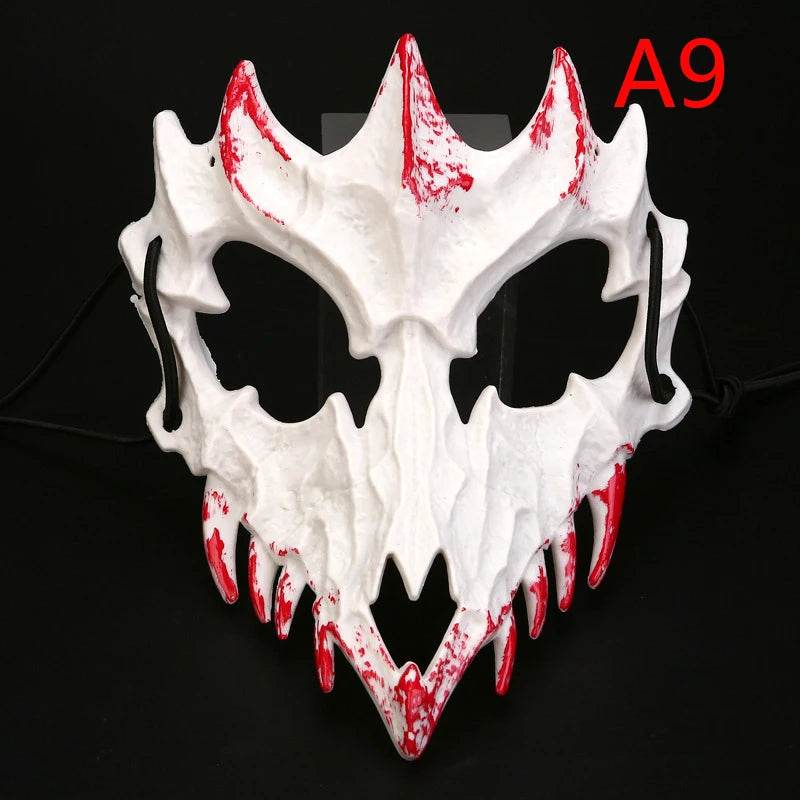 Premium Halloween Mask Half Face Dragon God Cosplay - ToylandEU