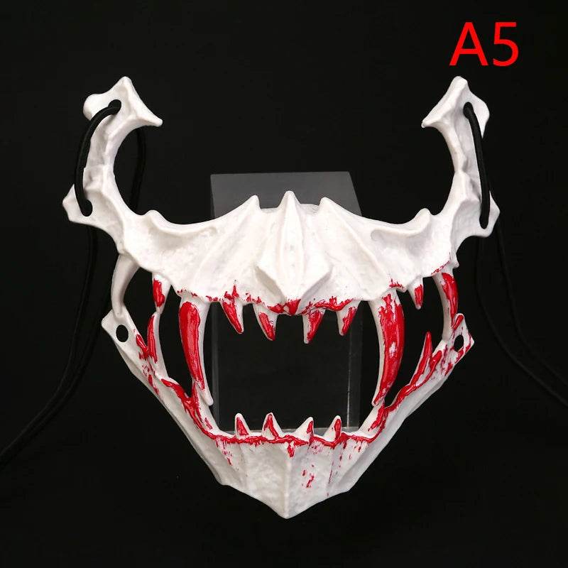 Premium Halloween Mask Half Face Dragon God Cosplay - ToylandEU