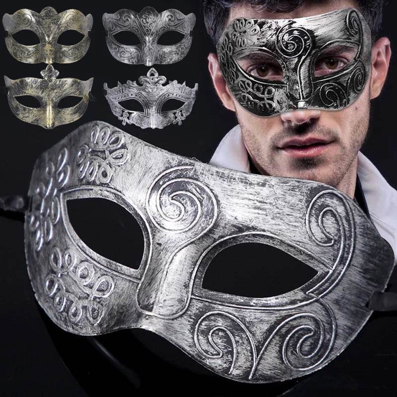 Premium Halloween Mask Metal Half Face Knight For Adults - ToylandEU