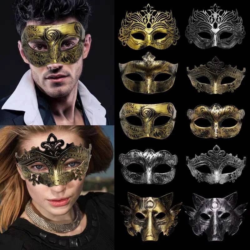 Premium Halloween Mask Metal Half Face Knight For Adults - ToylandEU