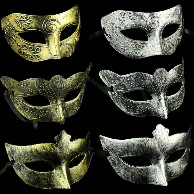 Premium Halloween Mask Metal Half Face Knight For Adults - ToylandEU