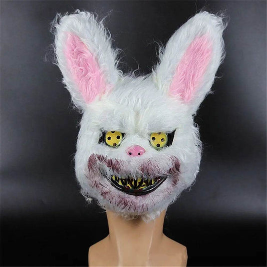 Premium Halloween Mask White Bunny Bloody Creepy Adult - ToylandEU