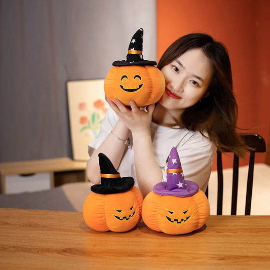 Premium Halloween Plush Pumpkin With Hat For Kids Everywhere - ToylandEU