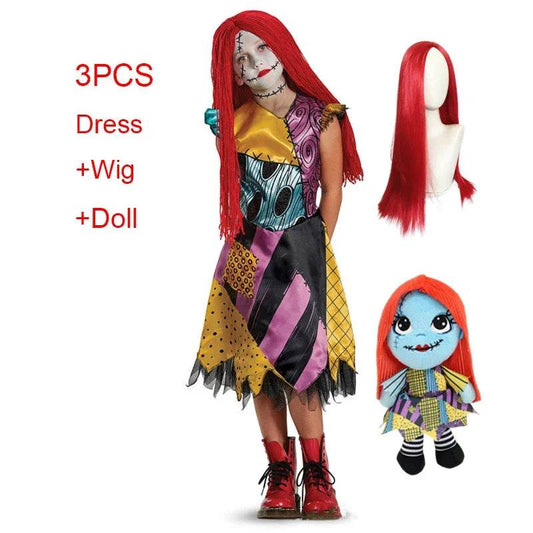 Premium Halloween Sally Jack Costume Classic Dress For Girls - ToylandEU