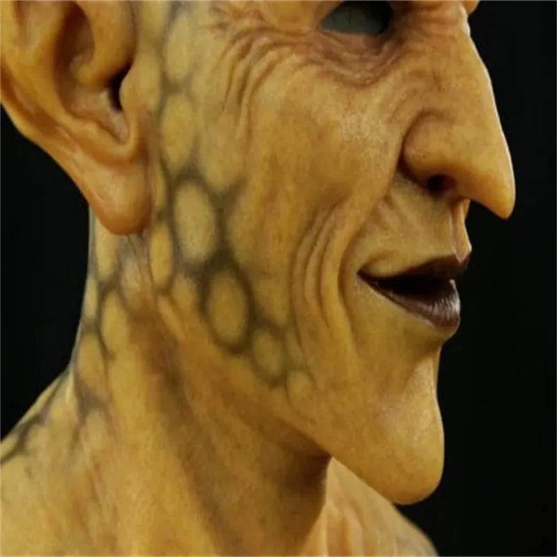 Premium Halloween Yellow Imp Mask Hood For Adults And Teens - ToylandEU