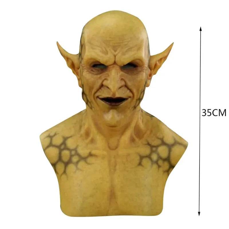 Premium Halloween Yellow Imp Mask Hood For Adults And Teens - ToylandEU