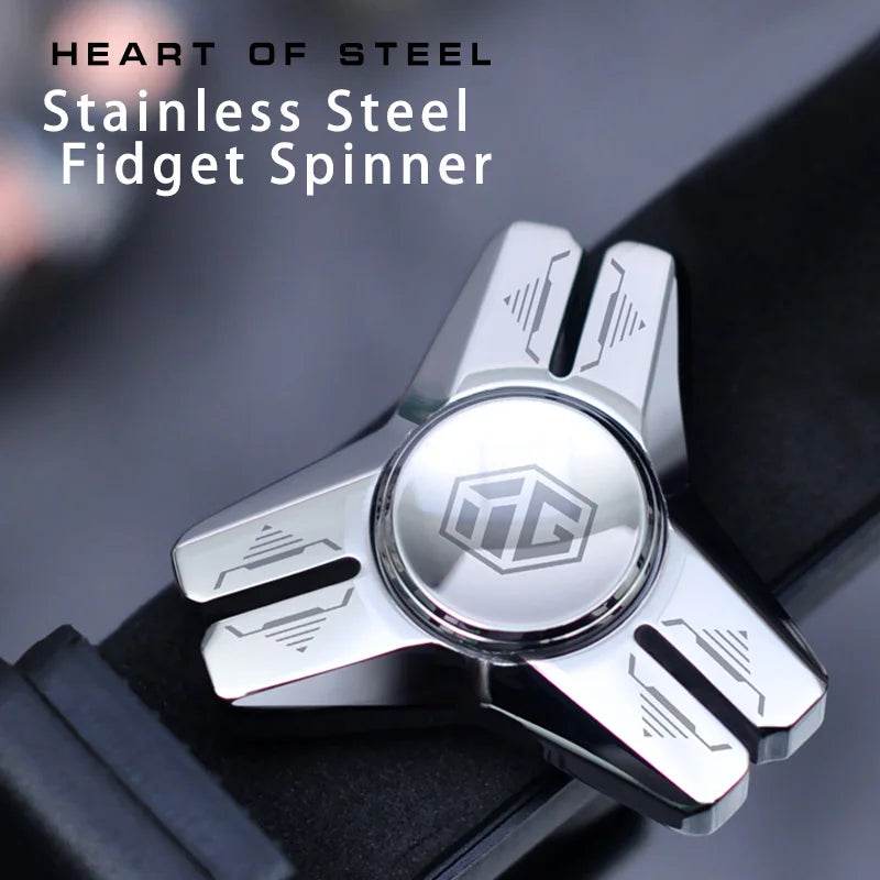 Premium Hand Spinner Anti Anxiety Triangular Stainless Steel Design For Adults And Teens Stress Relief Gift - ToylandEU