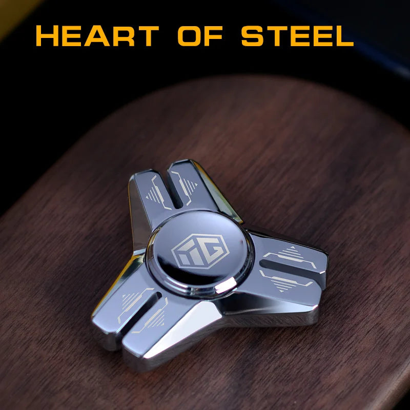 Premium Hand Spinner Anti Anxiety Triangular Stainless Steel Design For Adults And Teens Stress Relief Gift - ToylandEU