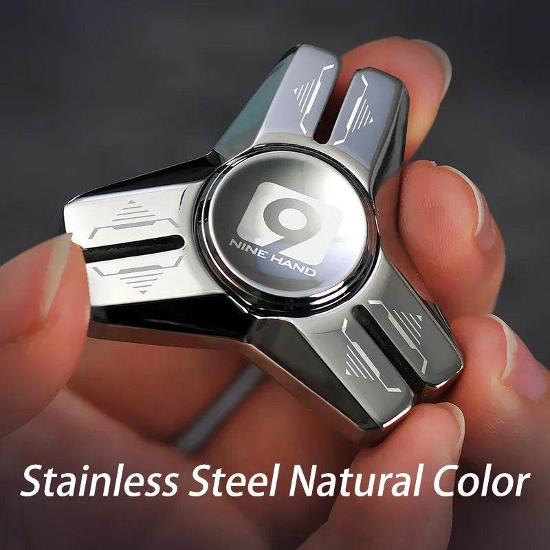 Premium Hand Spinner Anti Anxiety Triangular Stainless Steel Design For Adults And Teens Stress Relief Gift - ToylandEU