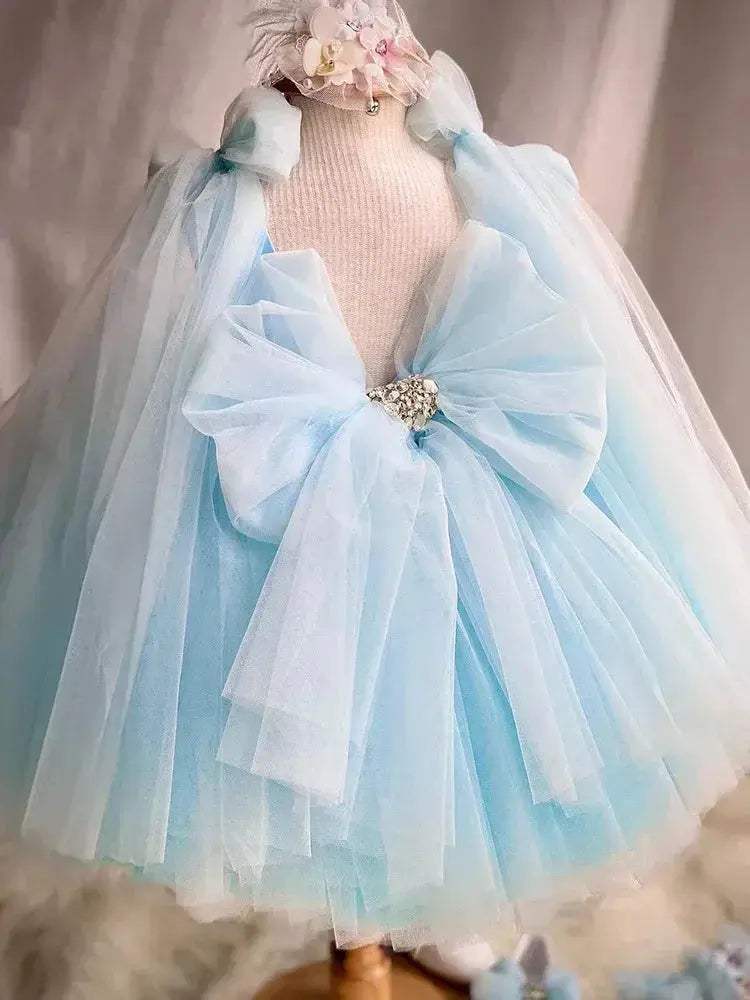Premium Handmade Butterfly Tulle Girls Birthday Party Dress - ToylandEU