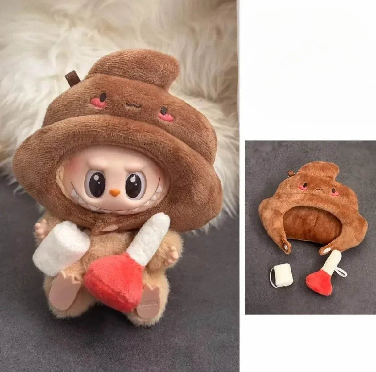 Premium Handmade Doll Clothes Milk Design For 17cm Labubu - ToylandEU