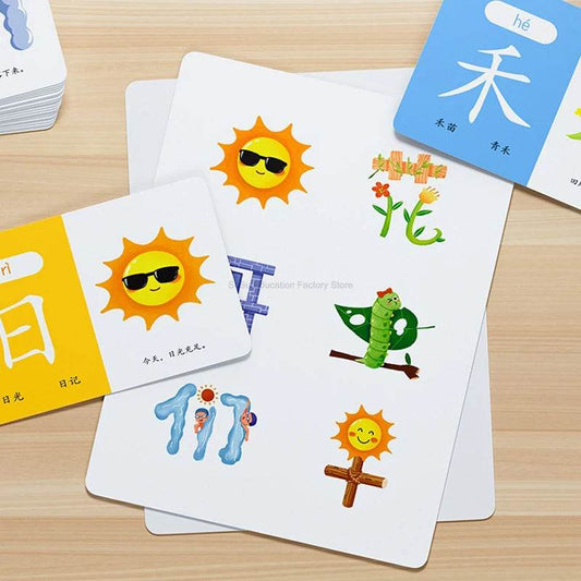 Premium Hanzi Pinyin Cards Double Hanzi For Five To Eight - ToylandEU