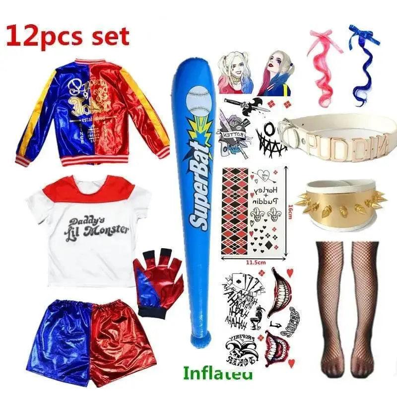  Premium Harley Quinn Costume 4Pc Jacket Set Toyland EU -  ToylandEU™