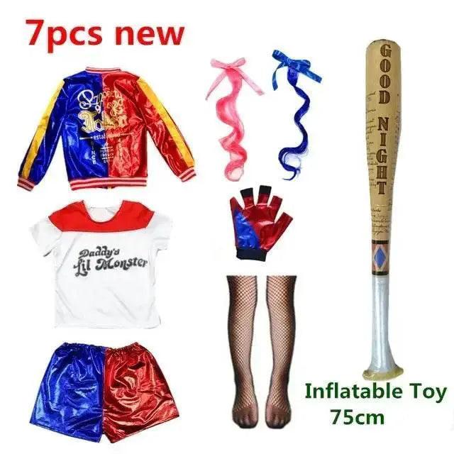  Premium Harley Quinn Costume 4Pc Jacket Set Toyland EU -  ToylandEU™