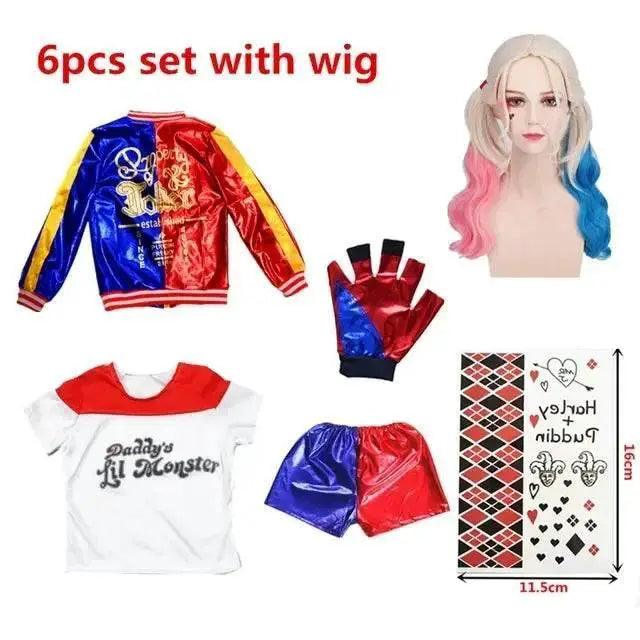  Premium Harley Quinn Costume 4Pc Jacket Set Toyland EU -  ToylandEU™