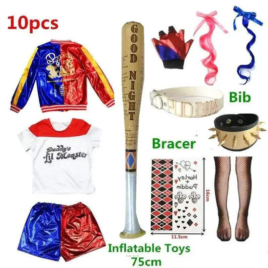  Premium Harley Quinn Costume 4Pc Jacket Set Toyland EU -  ToylandEU™