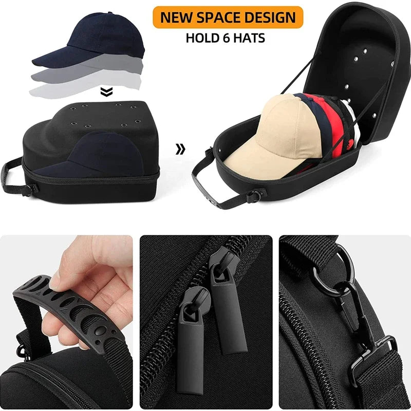 Premium Hat Carrier Case Hard Shell Travel Case For Outdoor Adventures And Baseball Caps - ToylandEU