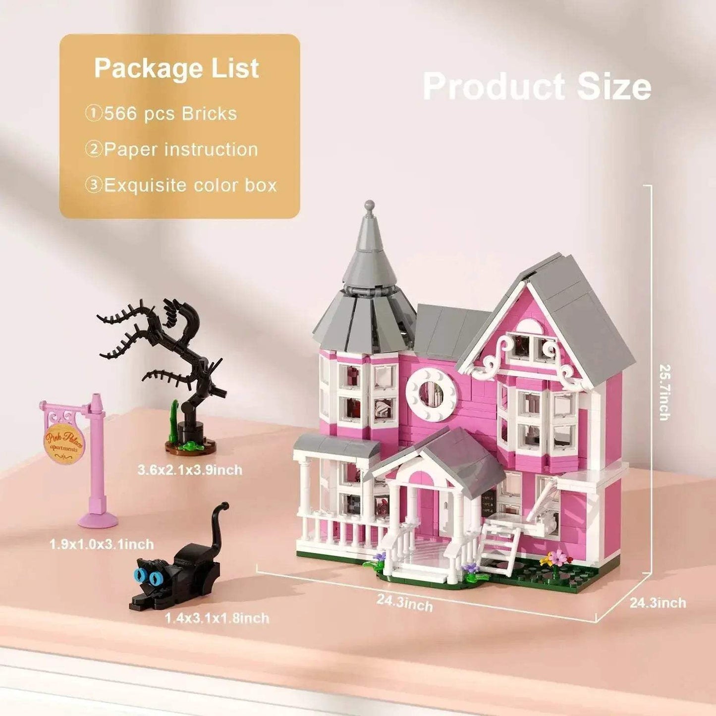  Premium Haunted Pink Blocks Set Ages 14 Toyland EU -  ToylandEU™