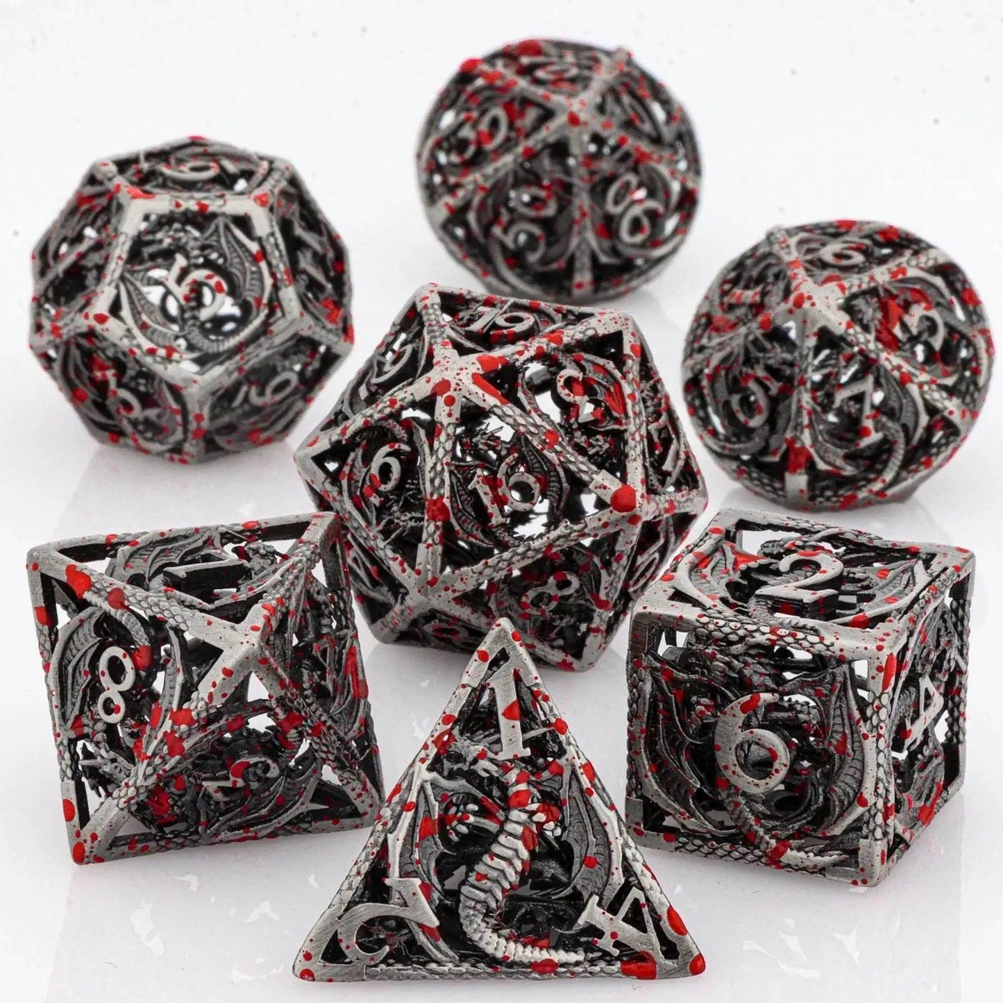  Premium Hollow Metal Dungeons and Dragons Dice Set - GSF -  ToylandEU™