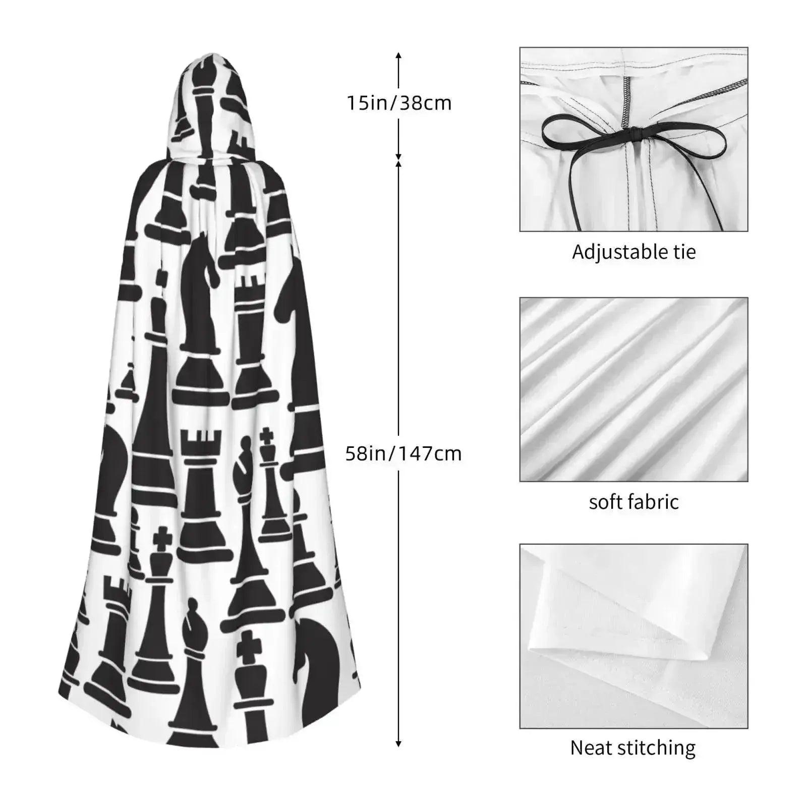  Premium Hooded Cloak Chess Cosplay 150cm Toyland EU -  ToylandEU™