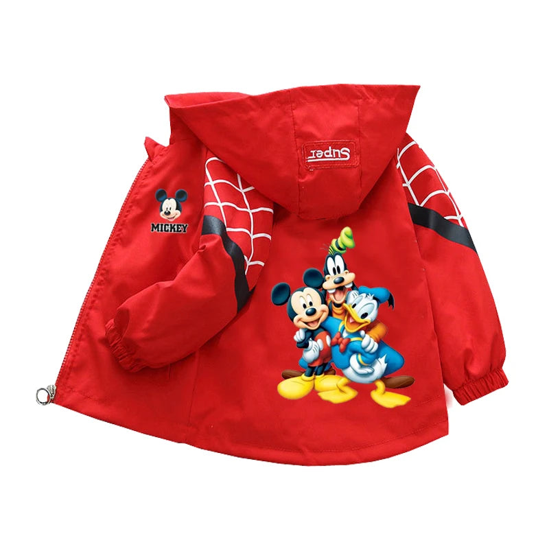 Premium Hooded Jacket Spiderman Theme Unisex Kids Cosplay Outerwear For Ages 1 To 10 - ToylandEU