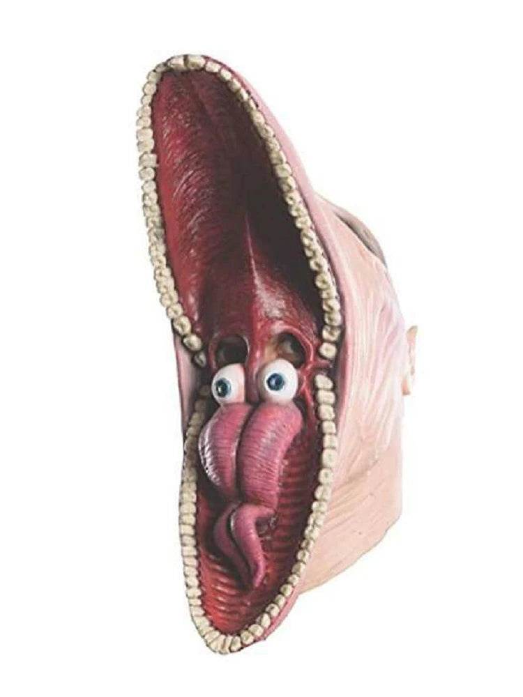 Premium Horror Mask Red Creepy Smile White Lady Cosplay - ToylandEU