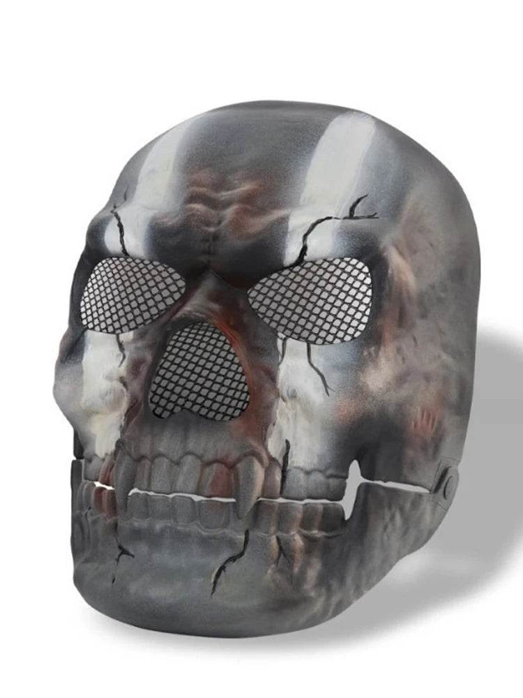 Premium Horror Mask Red Creepy Smile White Lady Cosplay - ToylandEU