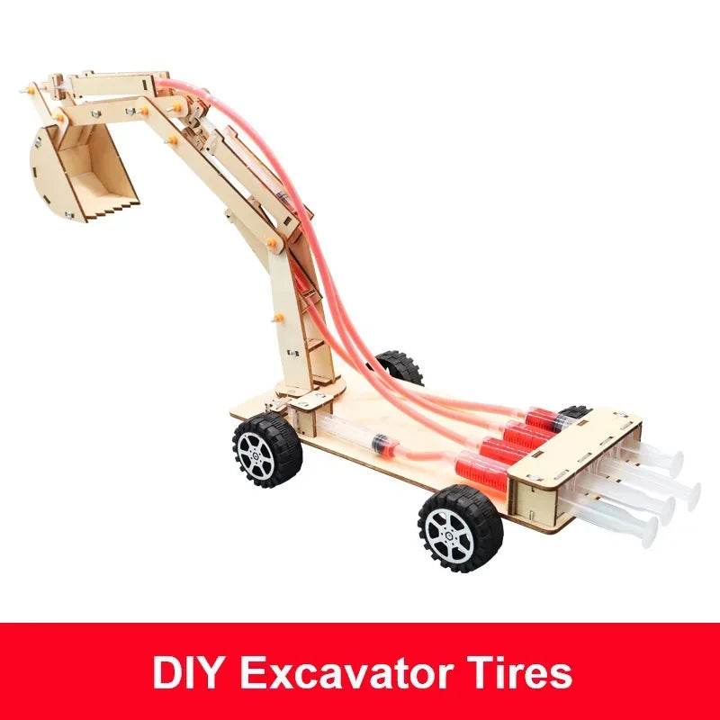 Premium Hydraulic Excavator Toy DIY Kit for Students - ToylandEU