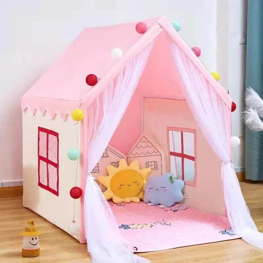 Premium Indoor Princess Tent Playhouse Foldable For Kids - ToylandEU