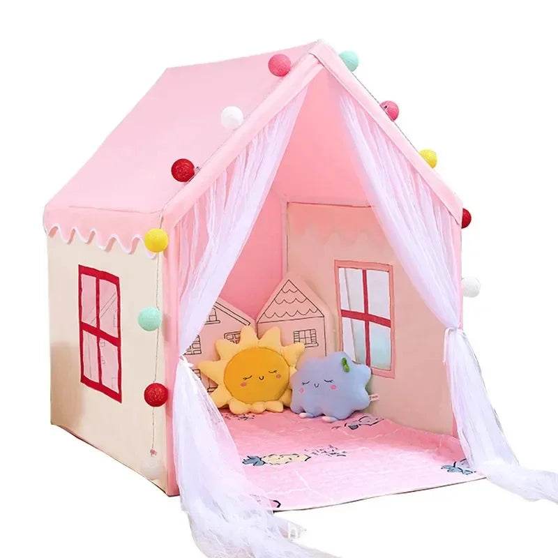 Premium Indoor Princess Tent Playhouse Foldable For Kids - ToylandEU