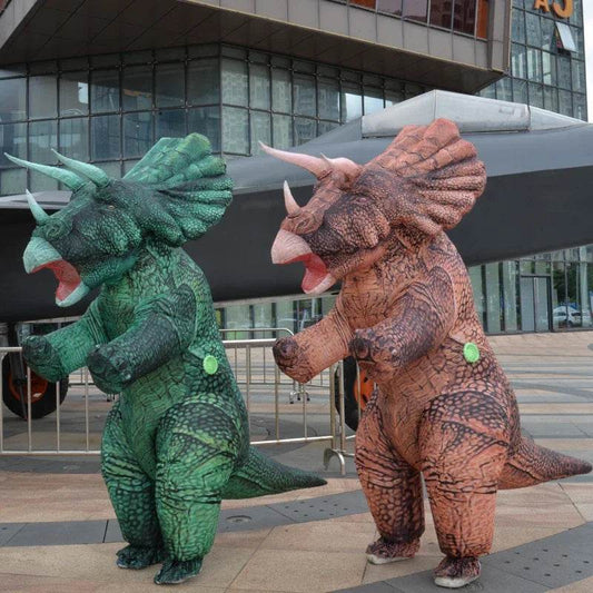 Premium Inflatable Dinosaur Costume Realistic Triceratops Design for Adults Halloween Party and Cosplay Events - ToylandEU