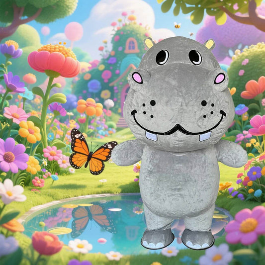 Premium Inflatable Hippo Costume Parade Ready Adult Cosplay - ToylandEU