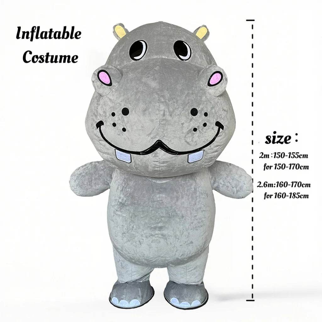 Premium Inflatable Hippo Costume Parade Ready Adult Cosplay - ToylandEU