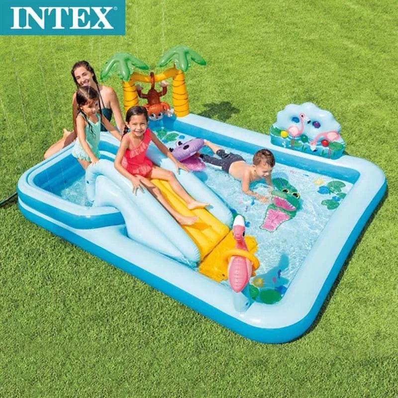 Premium Inflatable Water Slide for Kids with Playful Crocodile Design for Outdoor Family Fun - ToylandEU