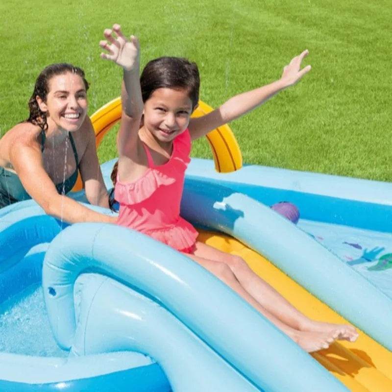 Premium Inflatable Water Slide for Kids with Playful Crocodile Design for Outdoor Family Fun - ToylandEU