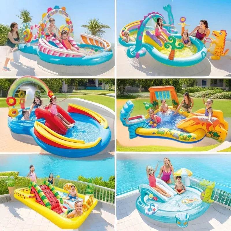 Premium Inflatable Water Slide for Kids with Playful Crocodile Design for Outdoor Family Fun - ToylandEU
