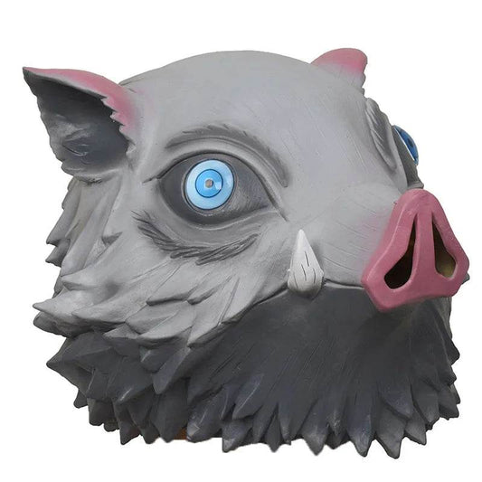 Premium Inosuke Cosplay Mask Silicone Pig Headgear Unisex - ToylandEU