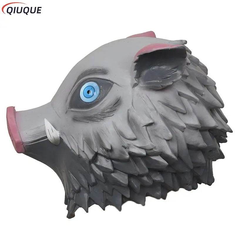 Premium Inosuke Cosplay Mask Silicone Pig Headgear Unisex - ToylandEU
