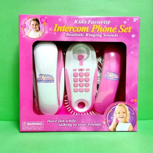 Premium Intercom Phone Set With Ringing Sounds For Kids - ToylandEU