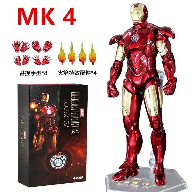 Premium Iron Man Action Figure Articulated Joints Collectors - ToylandEU
