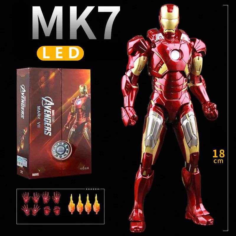 Premium Iron Man Action Figure LED Light For Collectors - ToylandEU
