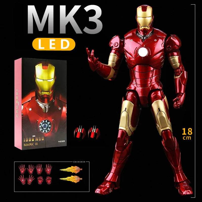 Premium Iron Man Action Figure LED Light For Collectors - ToylandEU