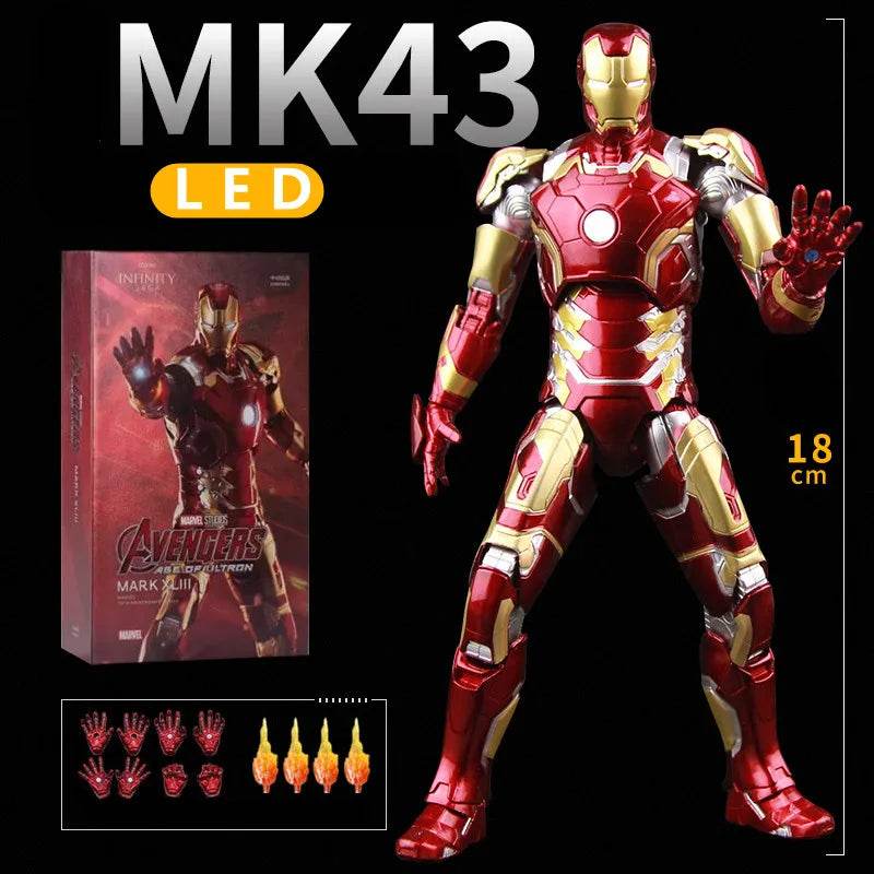 Premium Iron Man Action Figure LED Light For Collectors - ToylandEU